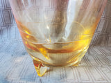 Heavy Amber Toned Plastic Vase