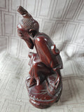 Hand Carved Asian Inspired Man Figurine (B)