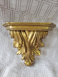 Ornate Gold Toned Wall Shelf