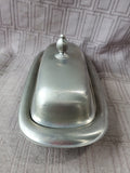 Pewter Butter Dish with Glass Insert