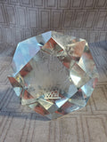 Etched Glass Paperweight