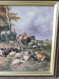 Miniature Reproduction "On a Farm in East Kent" 1889 by Thomas Sidney Cooper