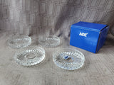 Set of 4 ACC Lead Crystal Coasters