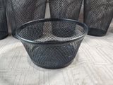 Lot of Metal Mesh Desk Organizer Cups