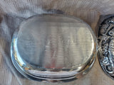 Metal Beachy Covered Casserole Dish