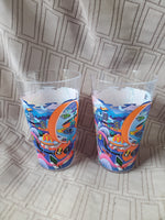 Pair of 2024 McDonald's Happy Meal Barbie/Hot Wheels Collector's Cups