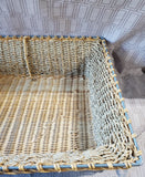 Woven Storage Basket with Metal Frame
