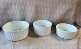 Lot of 3 Soufflé Dishes