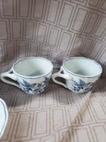 10 Piece Blue Danube Teacup and Saucer Set