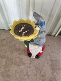 Gnome Sunflower Bird Bath (Painted Ceramic?)