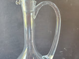 Etched Clear Glass Decanter