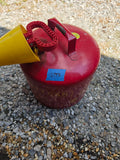 5 Gal Metal Gas Can, Near Empty