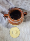 Glazed Pottery Bean Crock