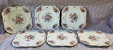 Set of 6 Hutschenreuther Selb Bavaria Floral Salad Plates