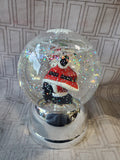 Light Up Santa Claus Snow Globe WORKS