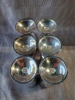 Set of 6 Plator Silverplate Goblets (2 SETS AVAILABLE PRICED INDIVIDUALLY AT $20 EACH)