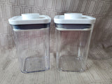 Pair of OXO Plastic Pop Lock Containers