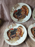 Set of 7 Williams-Sonoma Plymouth Turkey Salad Plates