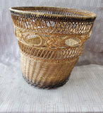 Woven Wicker Waste Basket