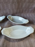 Set of 4 American Porcelain by Marsh Au Gratin Dishes