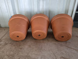 Trio of Terracotta Planter Pots (A)
