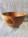 Signed Cherry Wood Bowl