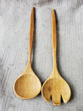 Teakwood Salad Bowl and Serving Utensil Set