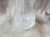 Heavy Clear Glass Bud Vase