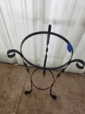 25" Black Metal Decorative Plant Stand