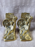 Pair of Philadelphia Manufacturing Company Brass Huck Finn Bookends