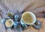 5 Piece Tienshan Folk Craft "Cabin in the Snow" Kitchen Set