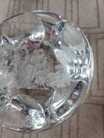 Etched Crystal Paperweight