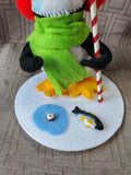 Annalee Fishing Penguin Figurine