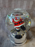 Light Up Santa Claus Snow Globe WORKS