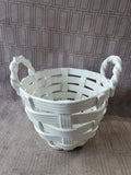 White Ceramic Basket