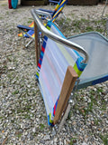 Low Reclining Beach Chair (two available, priced separately)